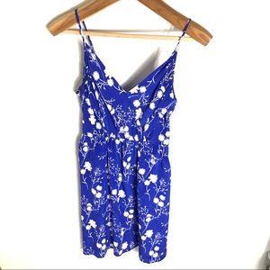 Yumi Kim Small Silk Goddess Dress Purple White Floral